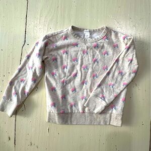 Crewcuts girls size 4-5 sweatshirt with sparkly unicorn print